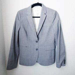 Banana Republic Wool Gray Stretch Career Blazer